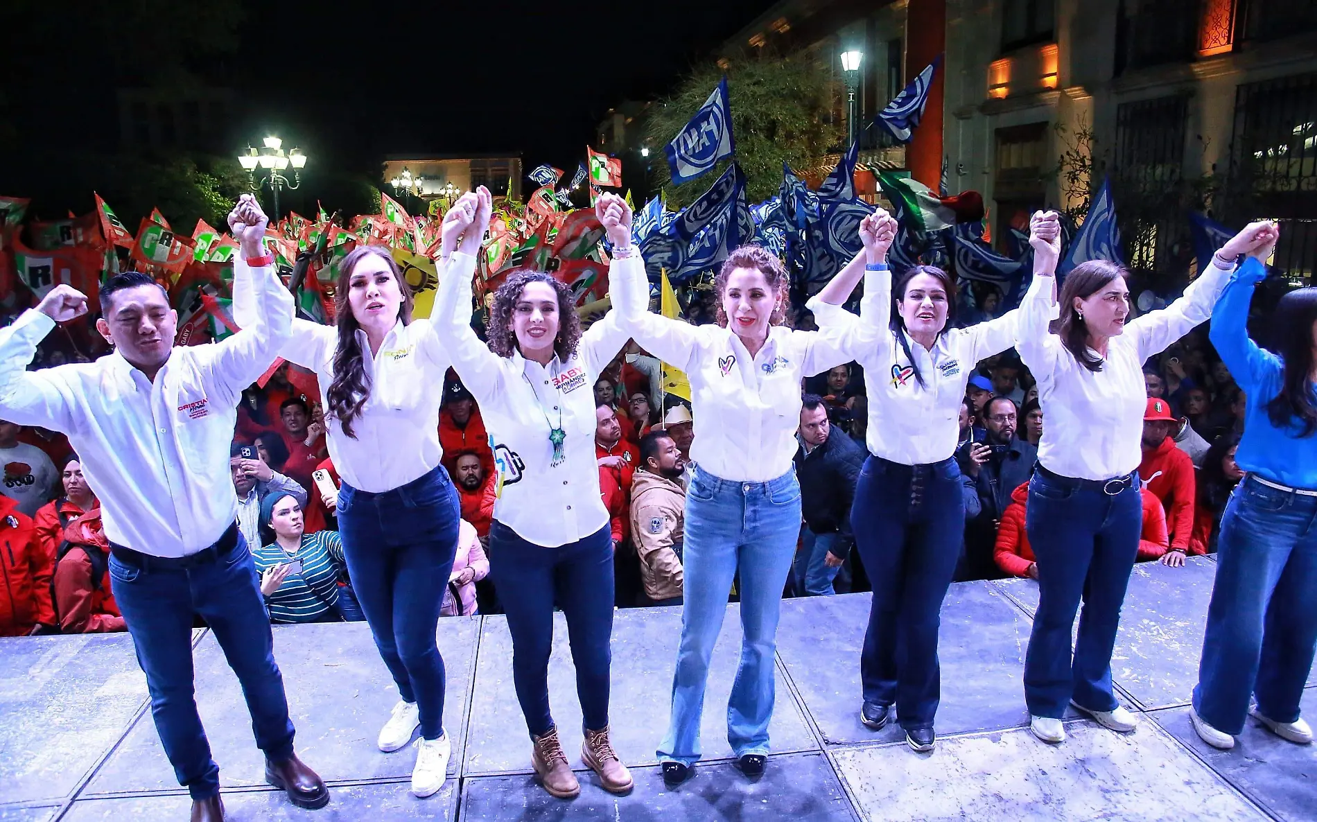 Con Fuerza y Corazón, candidatos del PRI, PAN y PRD, arrancan campaña